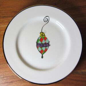 fields marketplace vintage appetizer ornament plate (W5567)